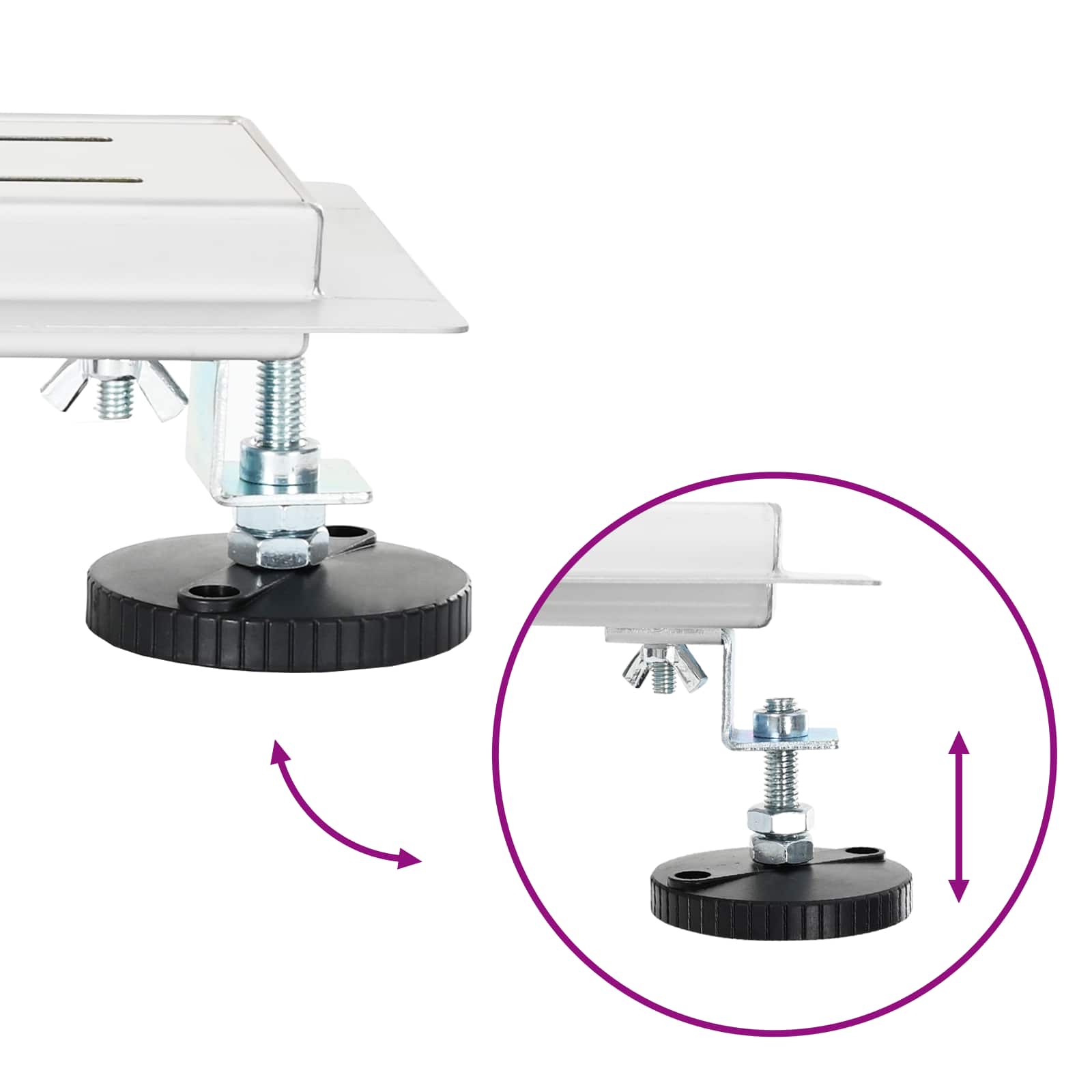 Bruseafløb Glasdæksel med 360° Siphon Sølv 100 cm