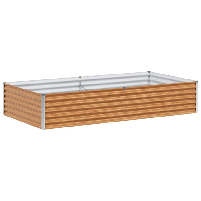 Højbed Lys Brun 195 x 100 x 36 cm Galvaniseret stål