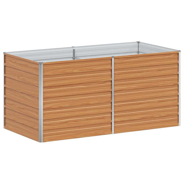 Højbed Lys Brun 160 x 80 x 77 cm Galvaniseret stål
