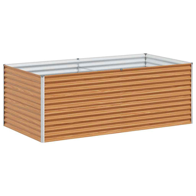 Højbed Lys Brun 195 x 100 x 68 cm Galvaniseret stål