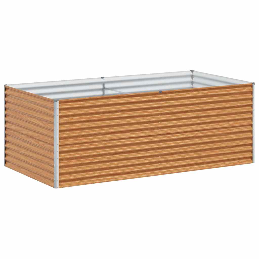 Højbed Lys Brun 195 x 100 x 68 cm Galvaniseret stål