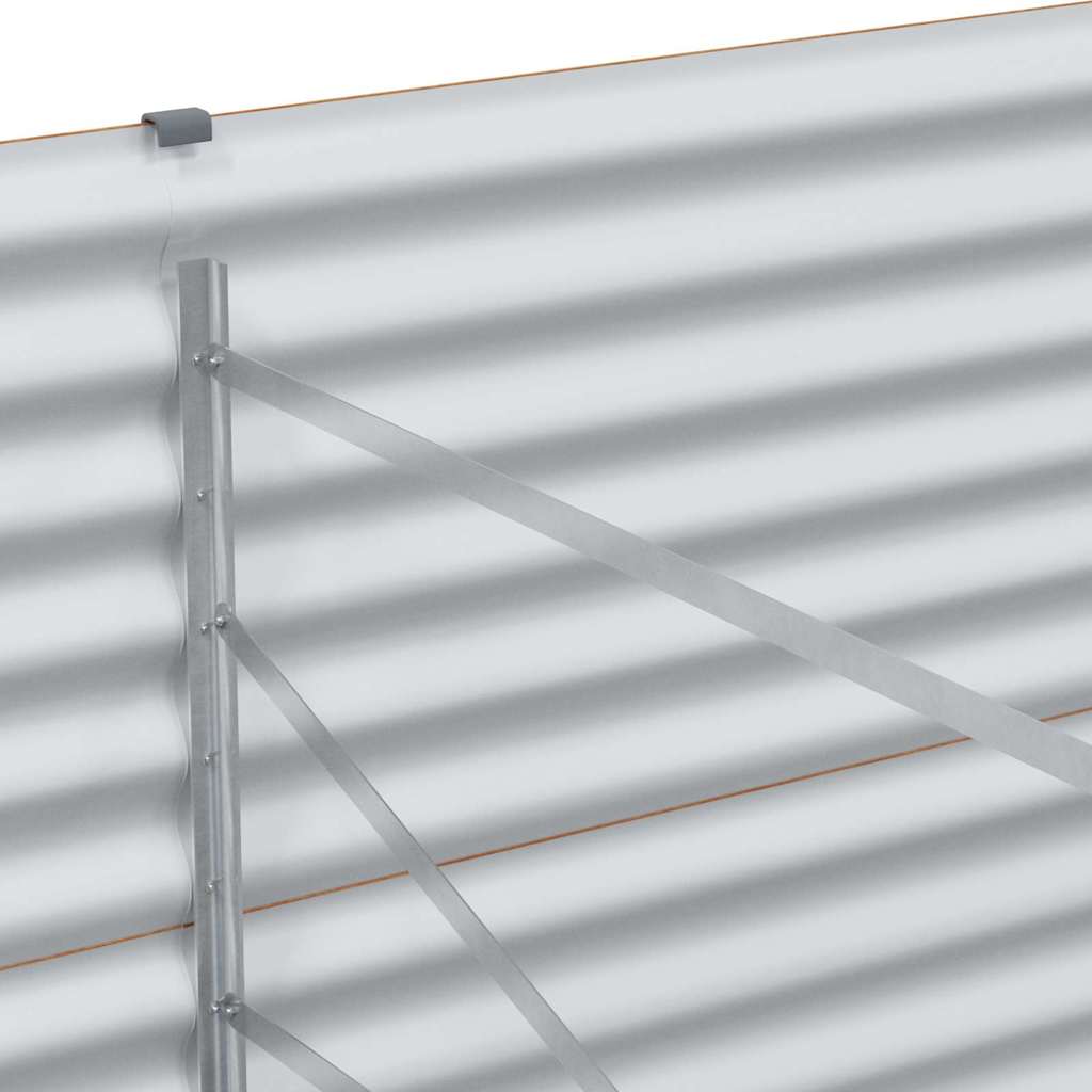 Højbed Lys Brun 485 x 100 x 68 cm Galvaniseret stål