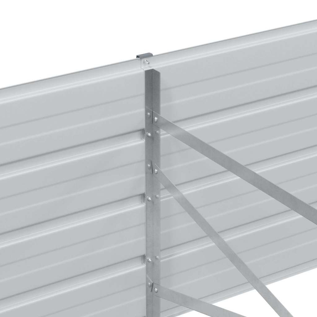 Højbed Lys Brun 600 x 80 x 45 cm Galvaniseret stål