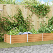 Højbed Lys Brun 600 x 80 x 45 cm Galvaniseret stål