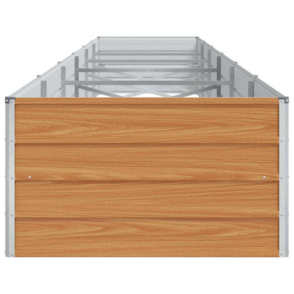 Højbed Lys Brun 600 x 80 x 45 cm Galvaniseret stål