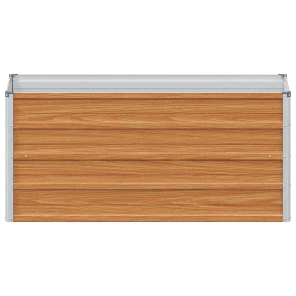 Højbed Lys Brun 100 x 40 x 45 cm Galvaniseret stål