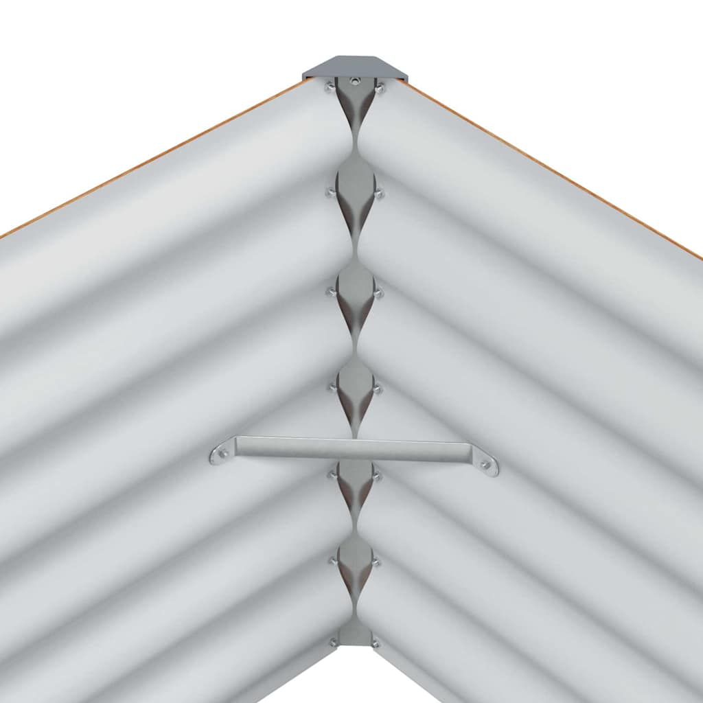 Højbed Lys Brun 485 x 100 x 36 cm Galvaniseret stål