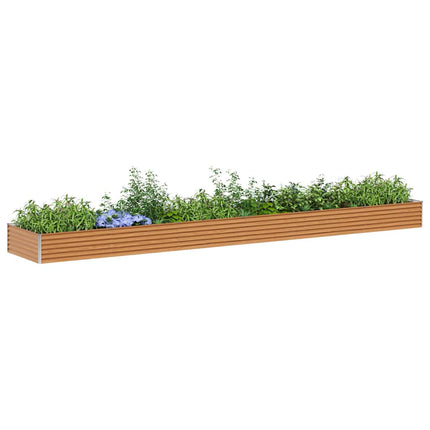 Højbed Lys Brun 582 x 100 x 36 cm Galvaniseret stål