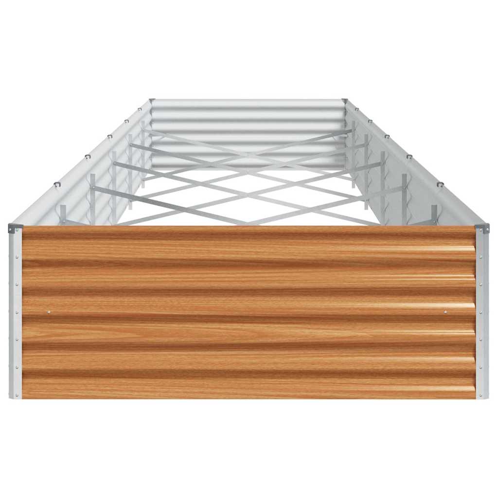 Højbed Lys Brun 582 x 100 x 36 cm Galvaniseret stål