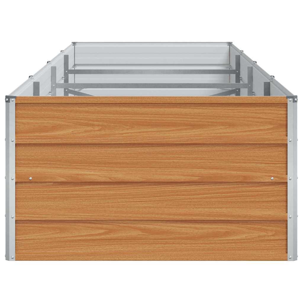 Højbed Lys Brun 320 x 80 x 45 cm Galvaniseret stål