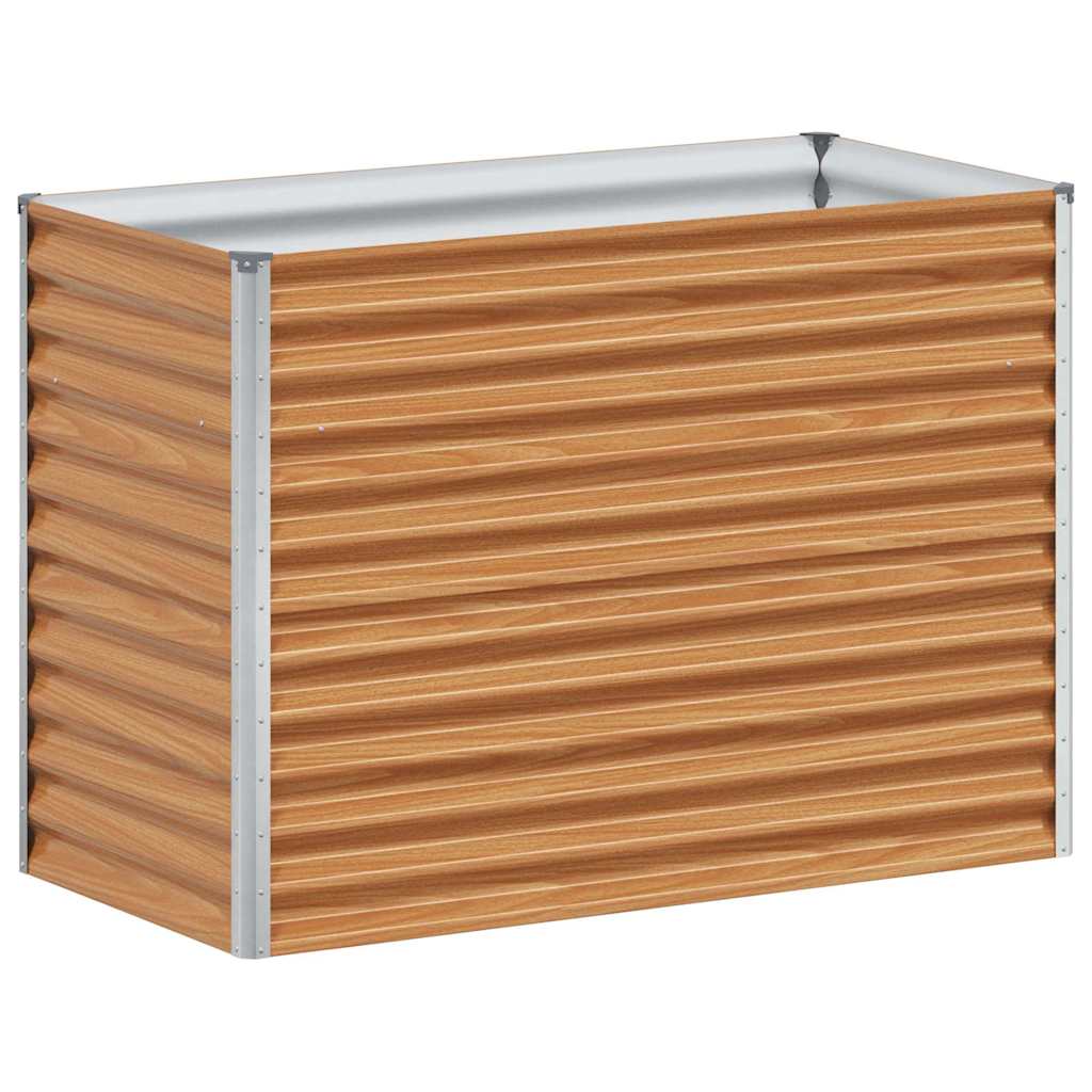 Højbed Lys Brun 98 x 50 x 68 cm Galvaniseret stål