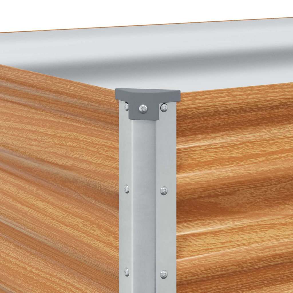 Højbed Lys Brun 1164 x 50 x 36 cm Galvaniseret stål