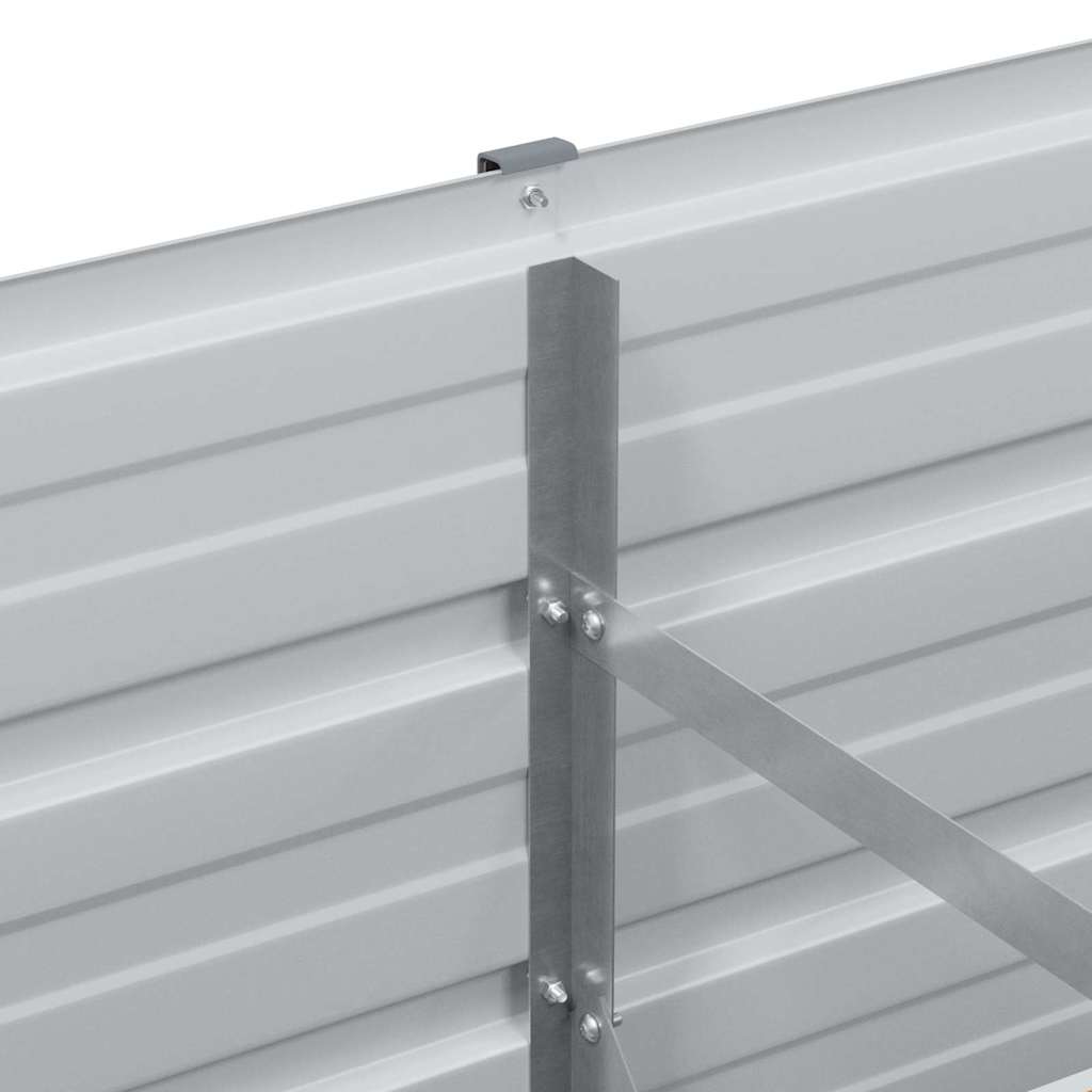 Højbed Lys Brun 100 x 40 x 77 cm Galvaniseret stål