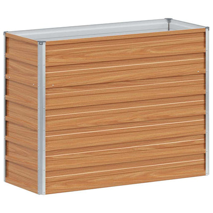 Højbed Lys Brun 100 x 40 x 77 cm Galvaniseret stål