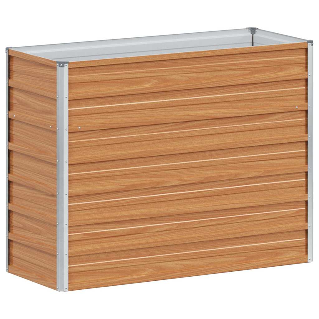 Højbed Lys Brun 100 x 40 x 77 cm Galvaniseret stål