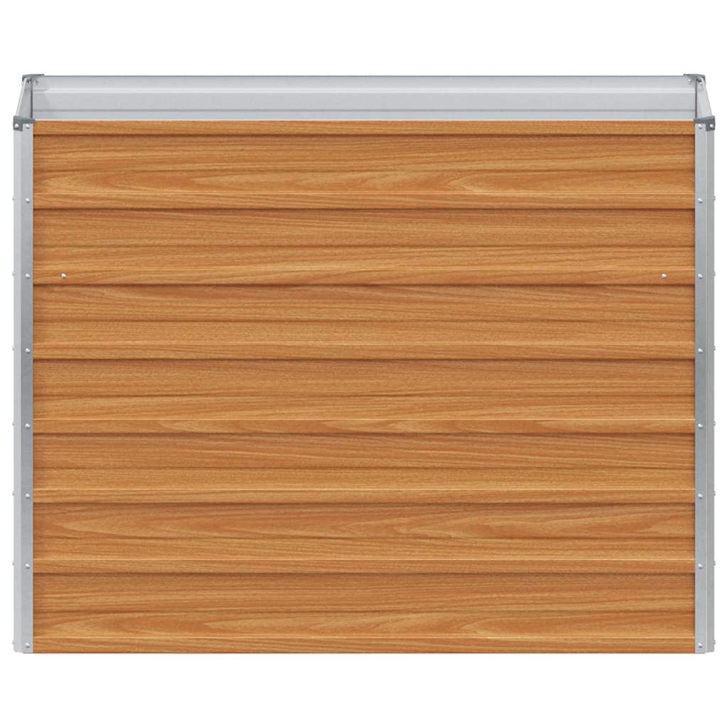 Højbed Lys Brun 100 x 40 x 77 cm Galvaniseret stål