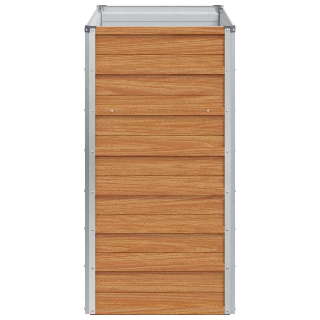 Højbed Lys Brun 100 x 40 x 77 cm Galvaniseret stål
