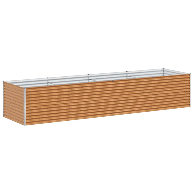 Højbed Lys Brun 390 x 100 x 68 cm Galvaniseret stål