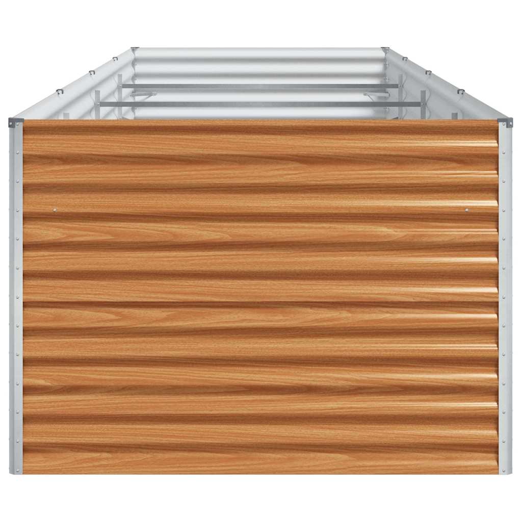 Højbed Lys Brun 390 x 100 x 68 cm Galvaniseret stål