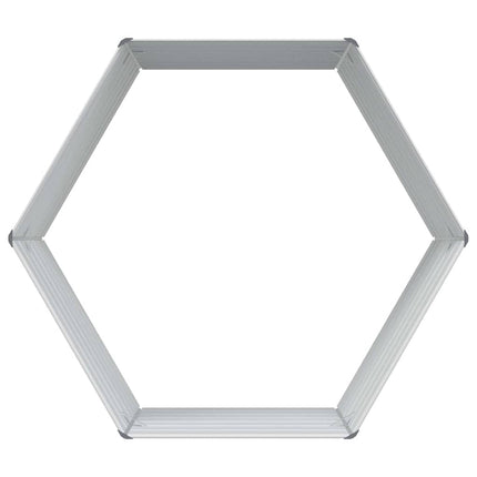 Hævet Havebed Lys Brun 129 x 129 x 77 cm Galvaniseret stål