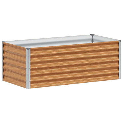 Højbed Lys Brun 98 x 50 x 36 cm Galvaniseret stål
