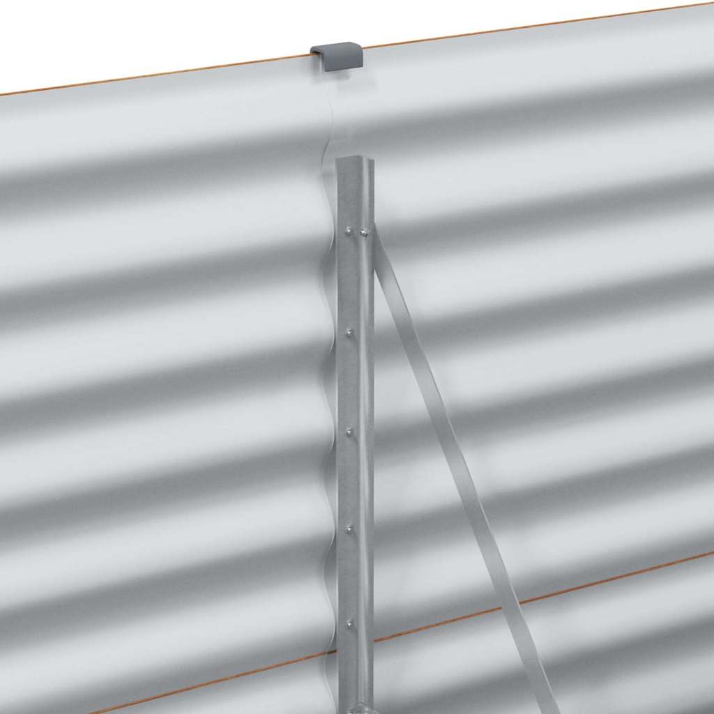 Højbed Lys Brun 290 x 50 x 68 cm Galvaniseret stål