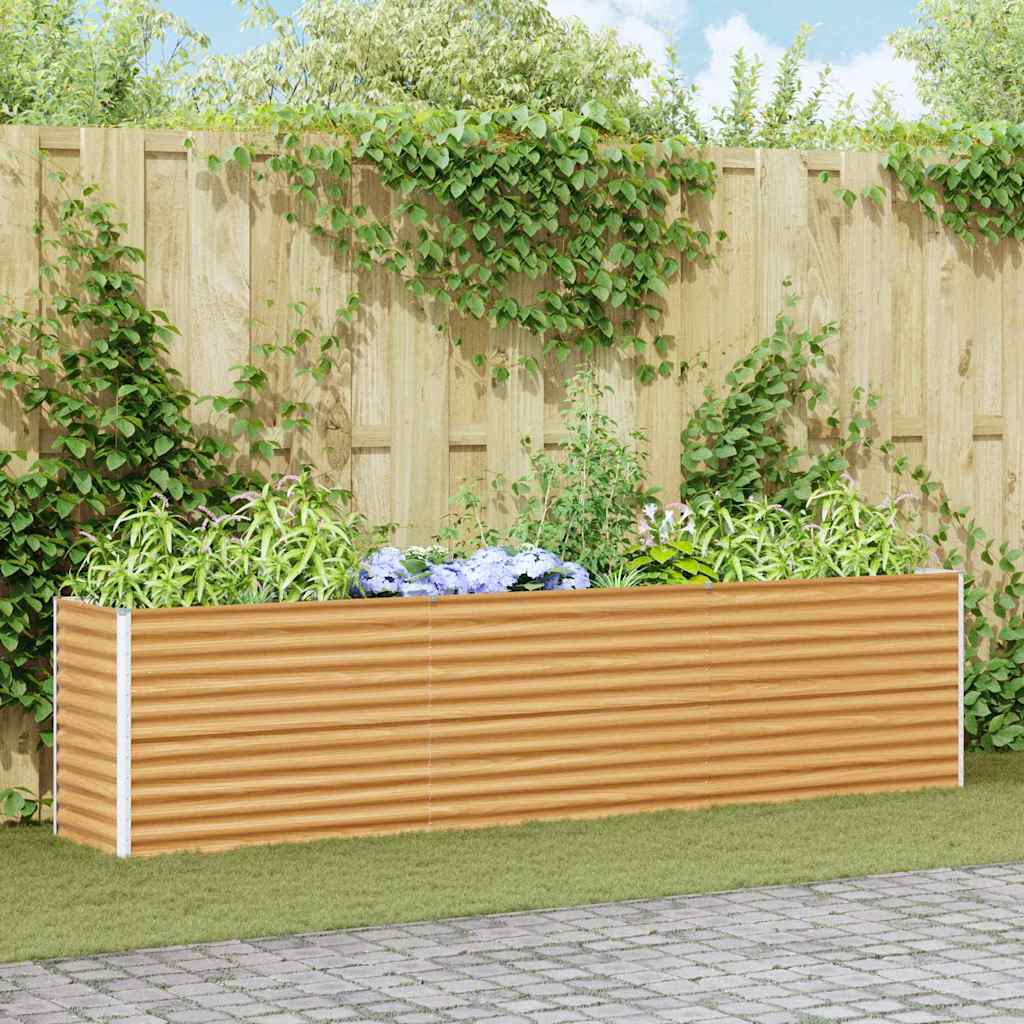 Højbed Lys Brun 290 x 50 x 68 cm Galvaniseret stål