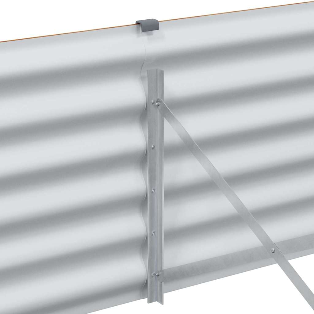 Højbed Lys Brun 98 x 100 x 36 cm Galvaniseret stål