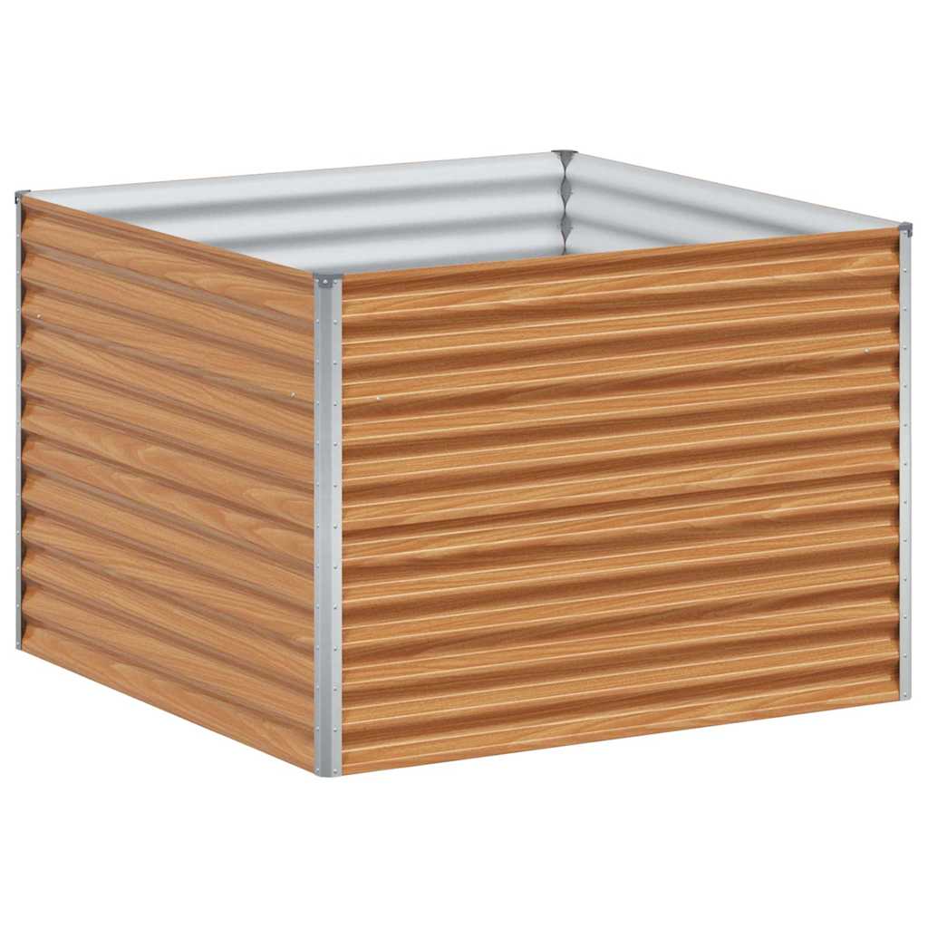 Højbed Lys Brun 98 x 100 x 68 cm Galvaniseret stål