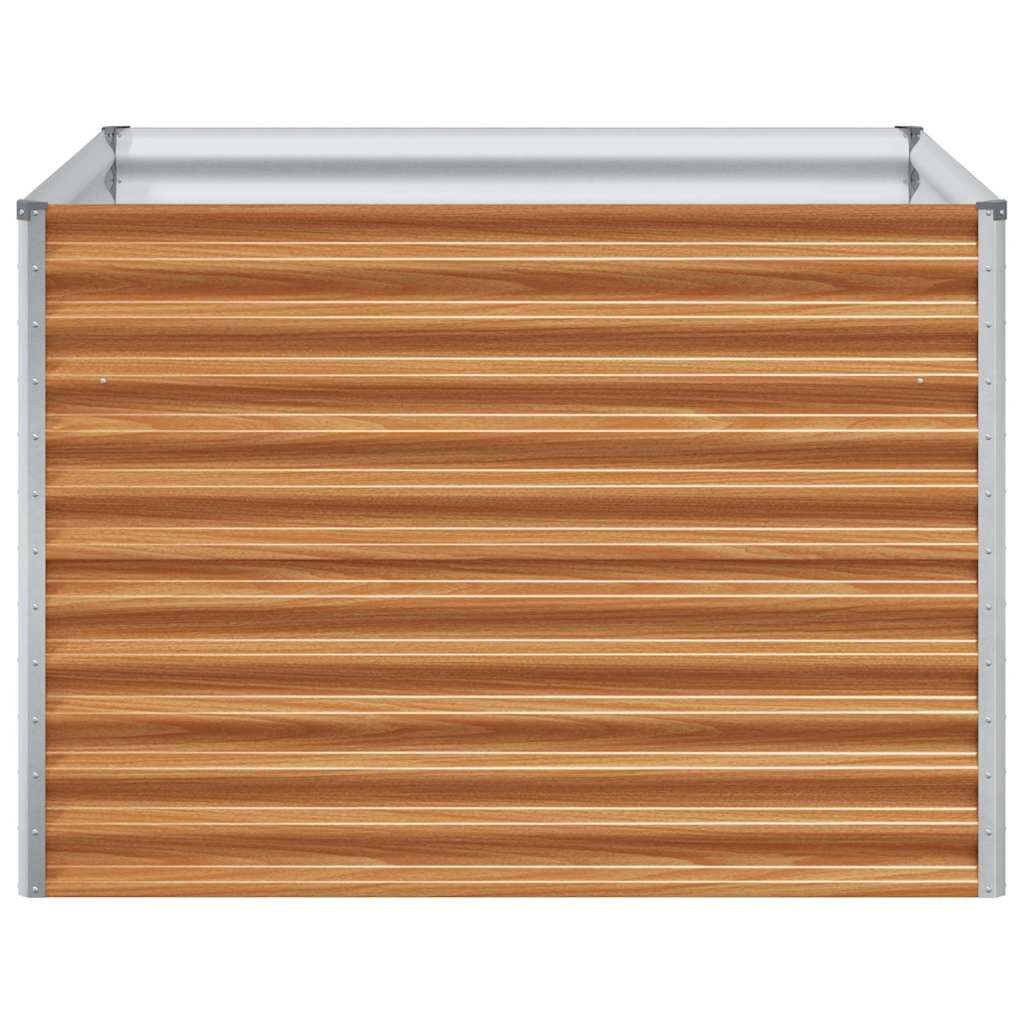 Højbed Lys Brun 98 x 100 x 68 cm Galvaniseret stål