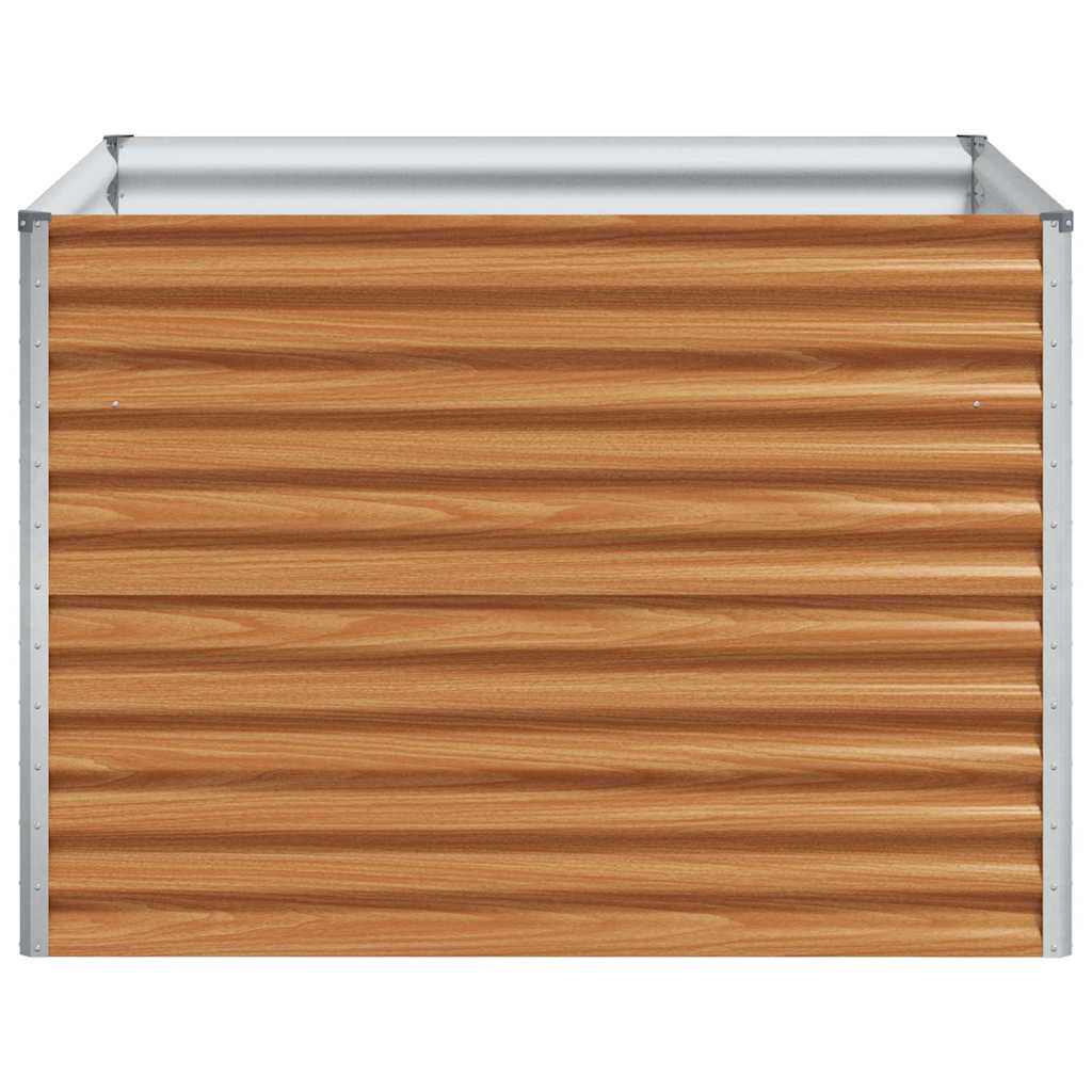 Højbed Lys Brun 98 x 100 x 68 cm Galvaniseret stål