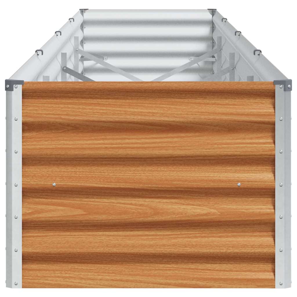 Højbed Lys Brun 390 x 50 x 36 cm Galvaniseret stål