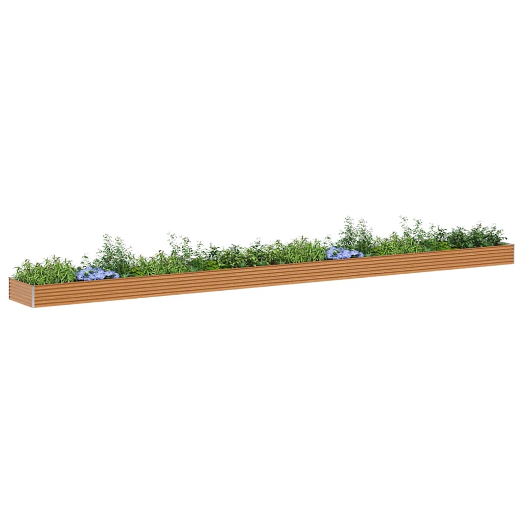 Højbed Lys Brun 970 x 100 x 36 cm Galvaniseret stål