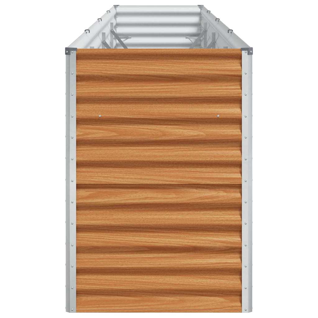 Højbed Lys Brun 390 x 50 x 68 cm Galvaniseret stål