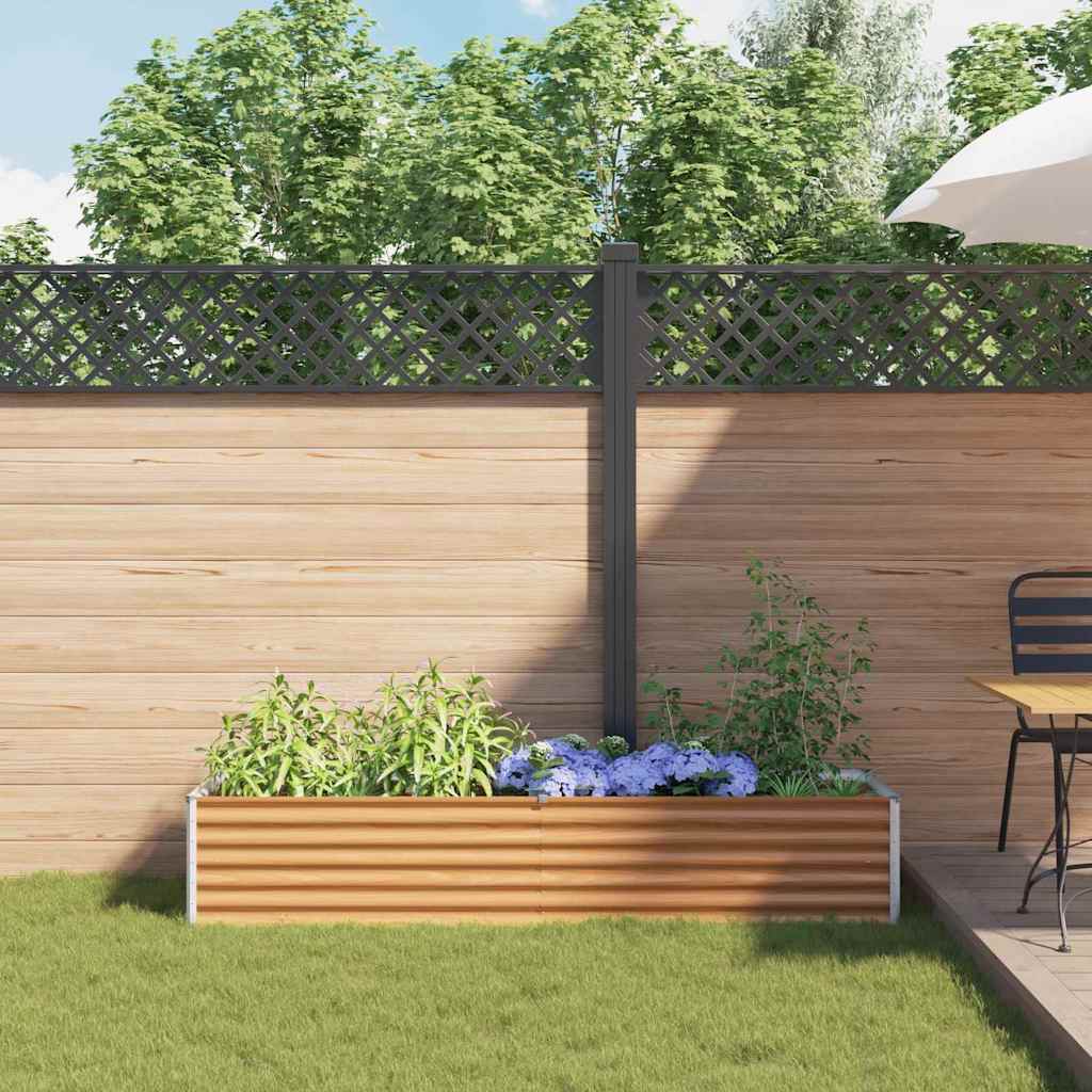 Højbed Lys Brun 195 x 50 x 36 cm Galvaniseret stål