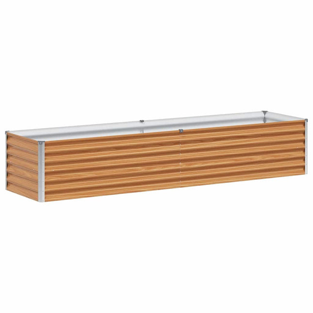 Højbed Lys Brun 195 x 50 x 36 cm Galvaniseret stål