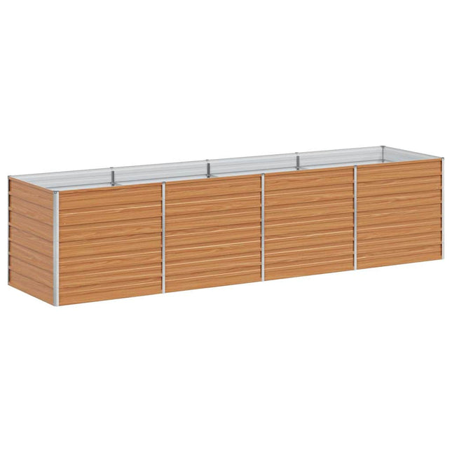 Højbed Lys Brun 320 x 80 x 77 cm Galvaniseret stål