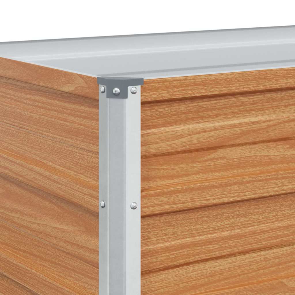 Højbed Lys Brun 160 x 40 x 45 cm Galvaniseret stål