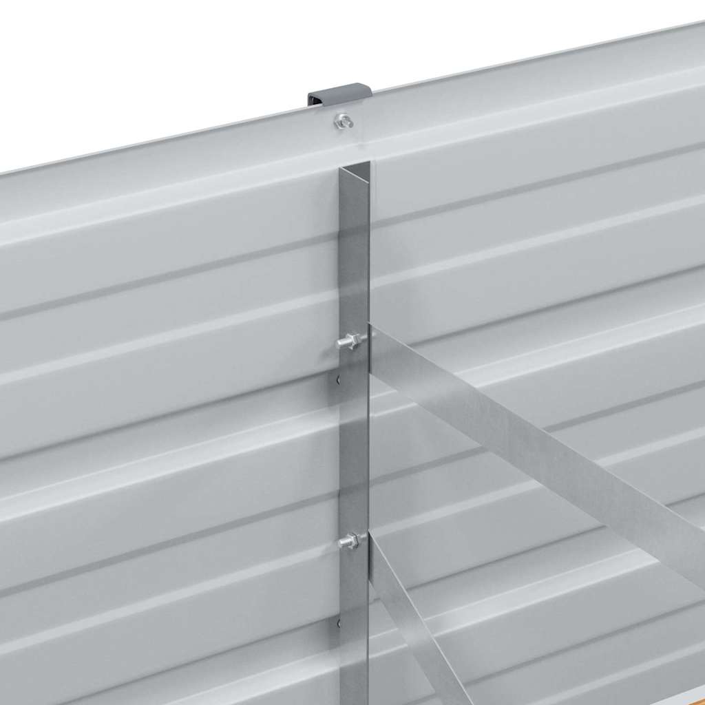 Højbed Lys Brun 160 x 40 x 45 cm Galvaniseret stål