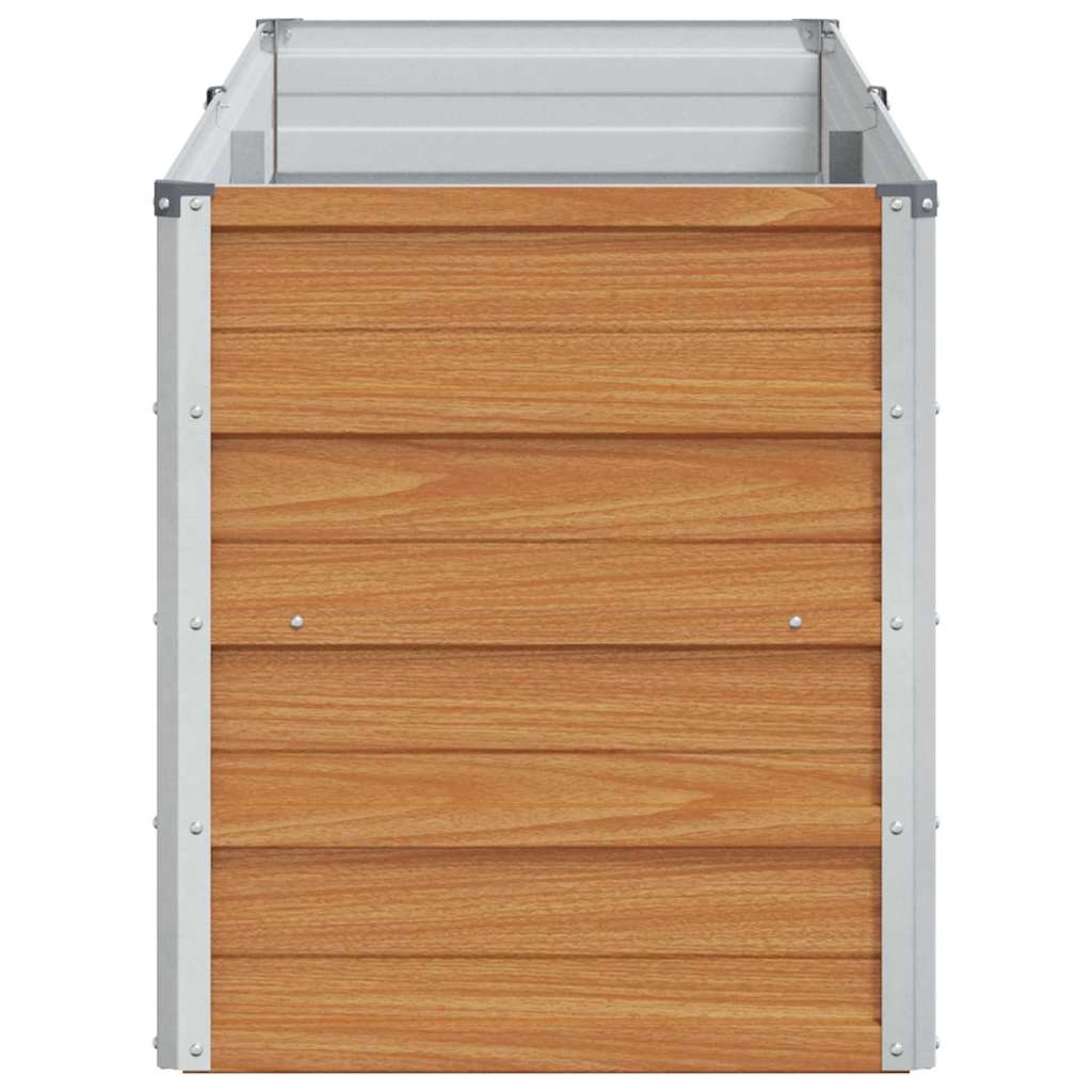 Højbed Lys Brun 160 x 40 x 45 cm Galvaniseret stål