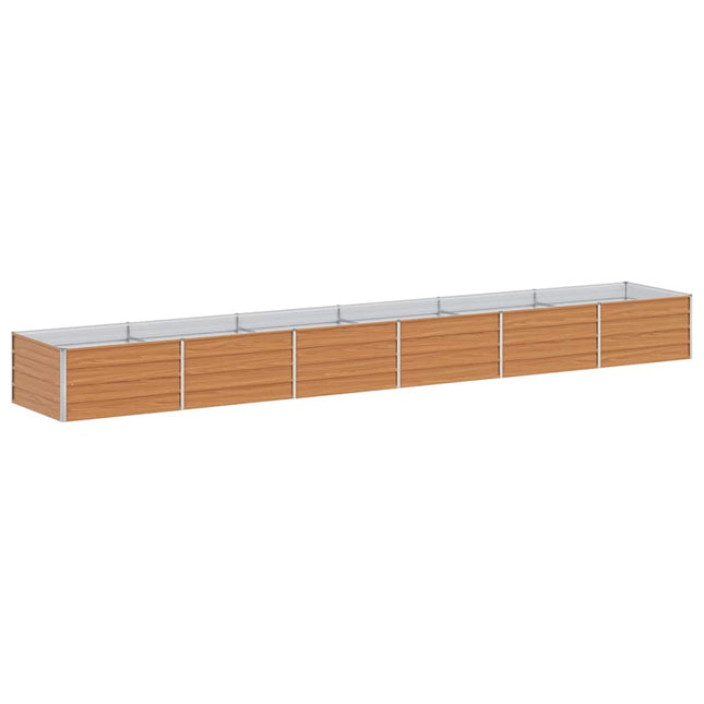 Højbed Lys Brun 480 x 80 x 45 cm Galvaniseret stål