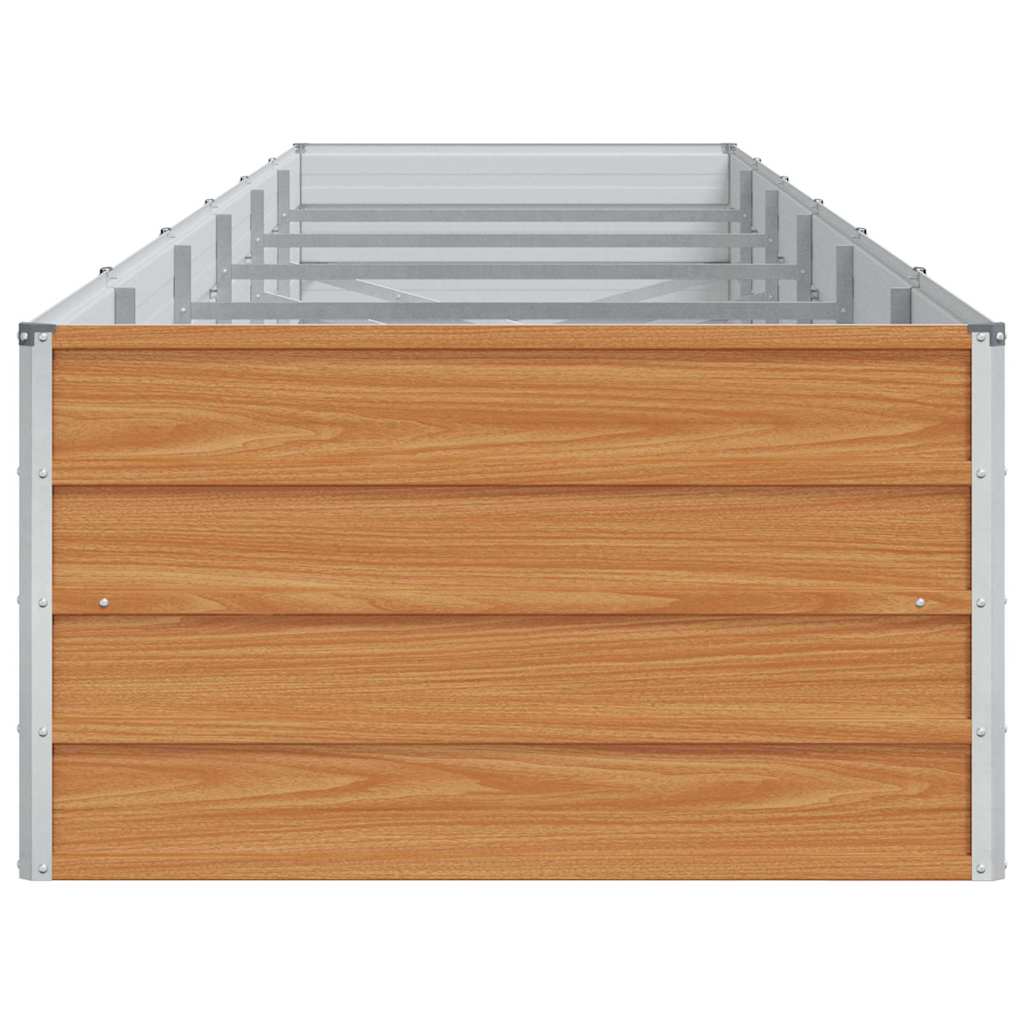 Højbed Lys Brun 480 x 80 x 45 cm Galvaniseret stål