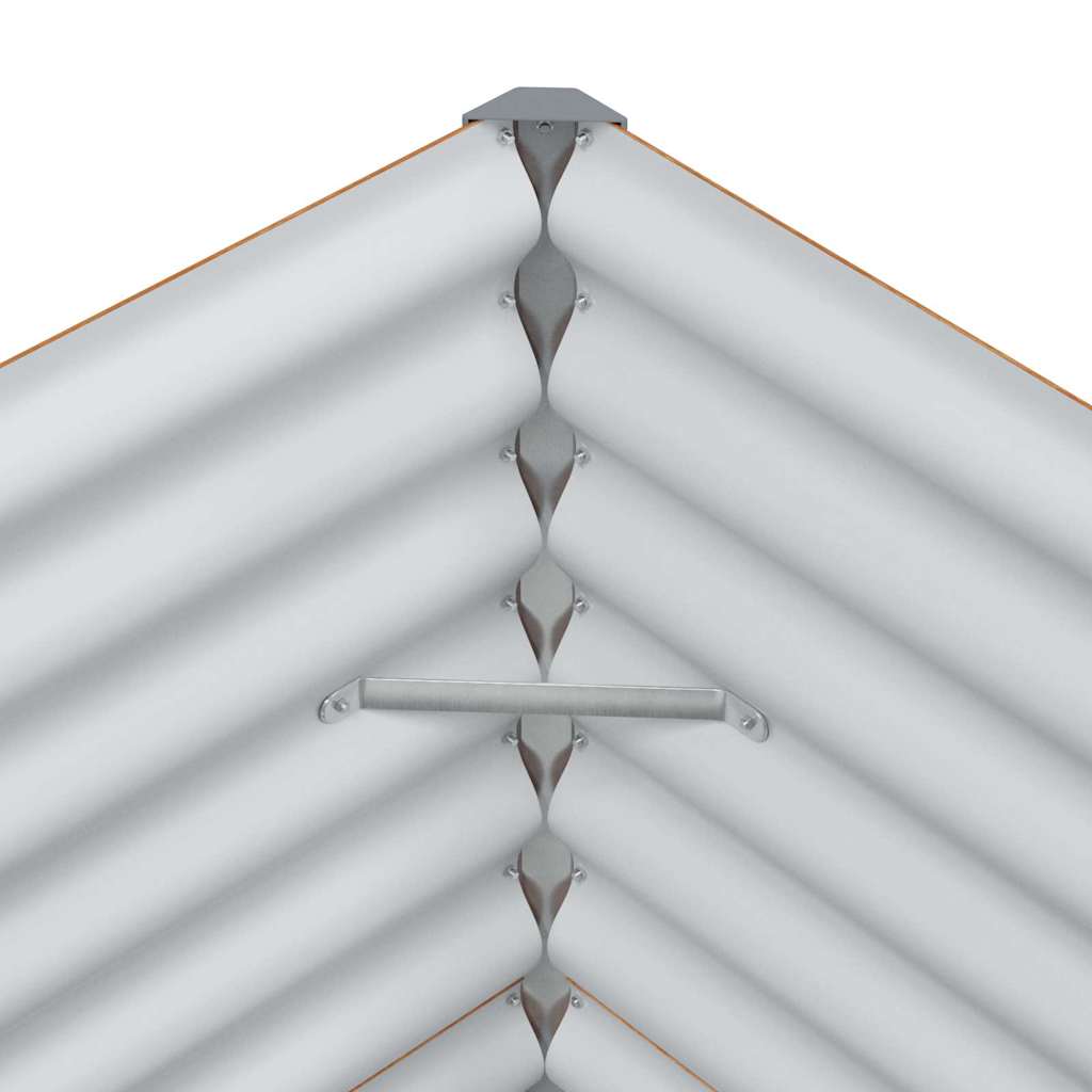 Højbed Lys Brun 485 x 50 x 68 cm Galvaniseret stål