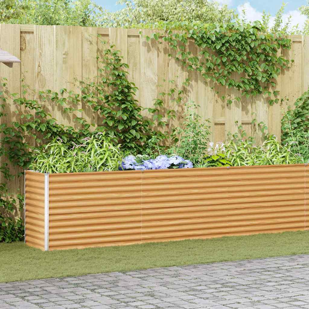 Højbed Lys Brun 485 x 50 x 68 cm Galvaniseret stål