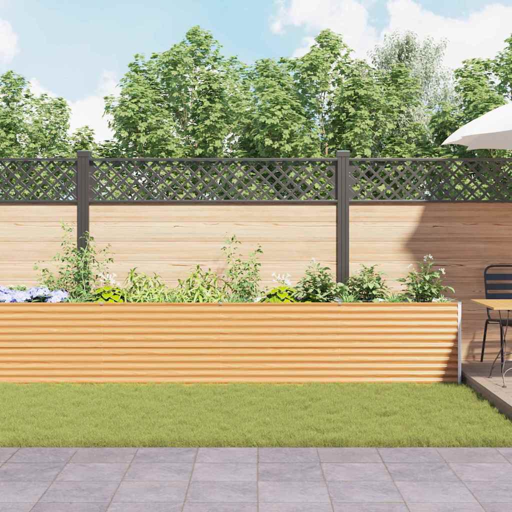 Højbed Lys Brun 485 x 50 x 68 cm Galvaniseret stål