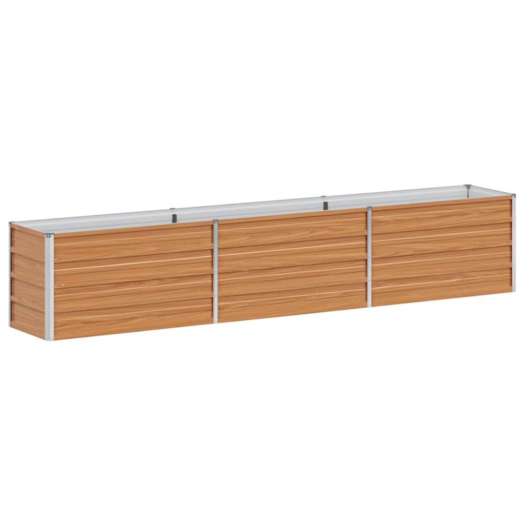 Højbed Lys Brun 240 x 40 x 45 cm Galvaniseret stål