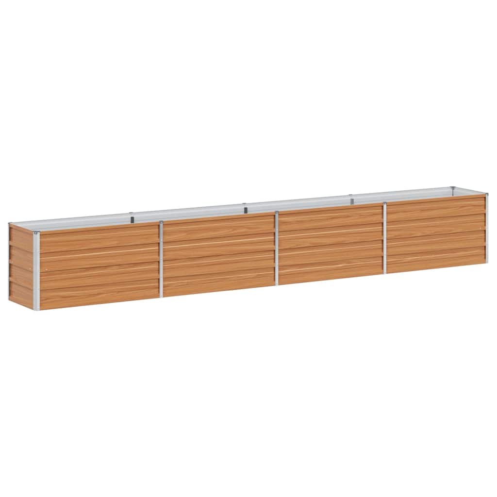 Højbed Lys Brun 320 x 40 x 45 cm Galvaniseret stål