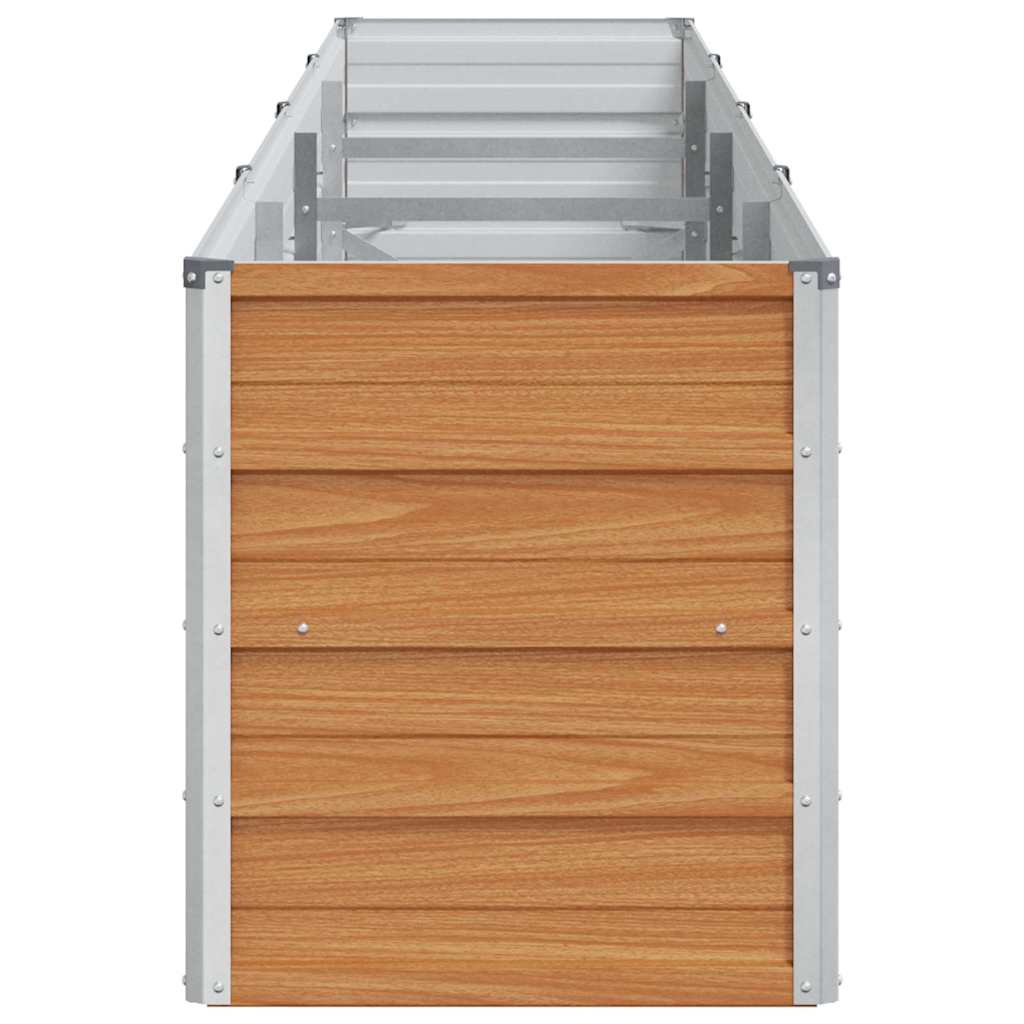 Højbed Lys Brun 320 x 40 x 45 cm Galvaniseret stål