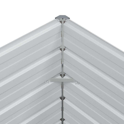 Højbed Lys Brun 400 x 80 x 77 cm Galvaniseret stål