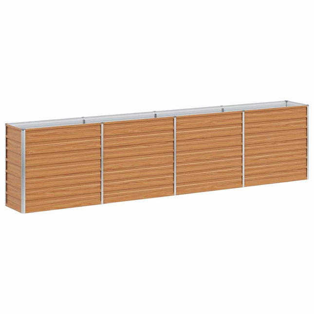 Højbed Lys Brun 320 x 40 x 77 cm Galvaniseret stål